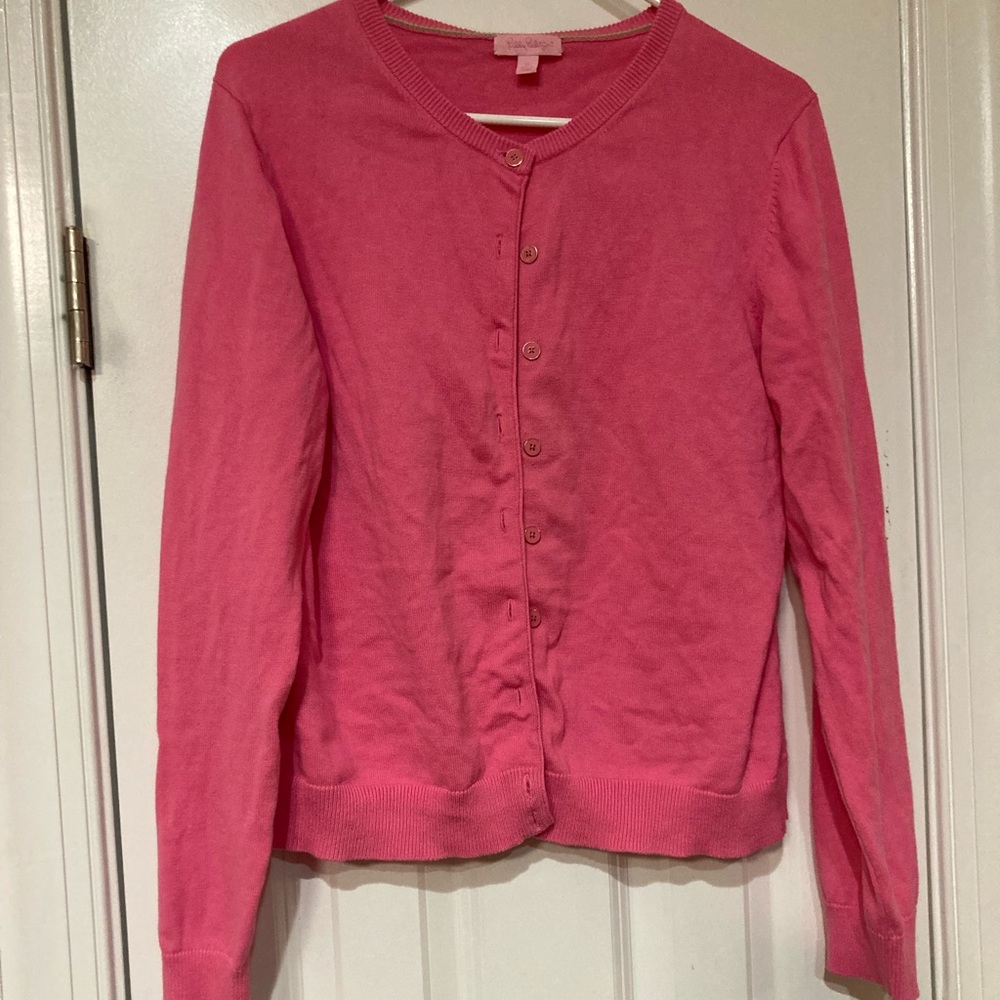 Lilly Pulitzer EUC Hot pink sweater